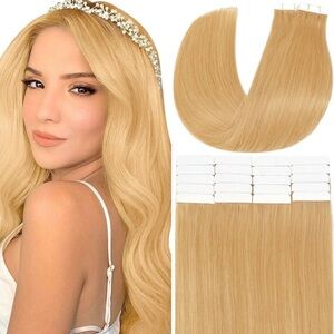 New Anrosa Tape In Extensions Human Hair 50g 18” (20 pieces) Honey Blonde